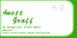 anett graff business card